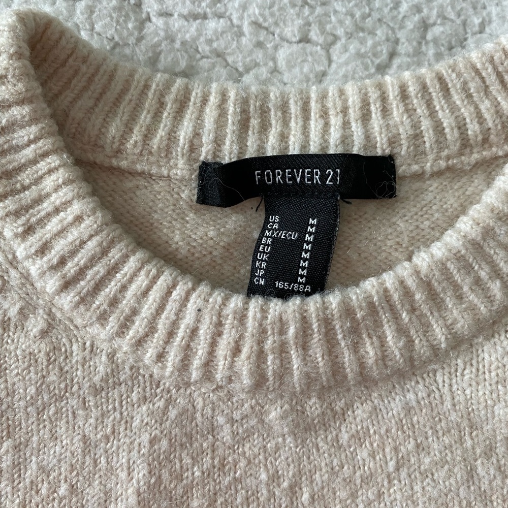 Forever 21 Women's Beige Sweater